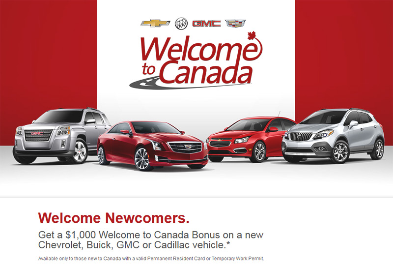 New to Canada GM bonus