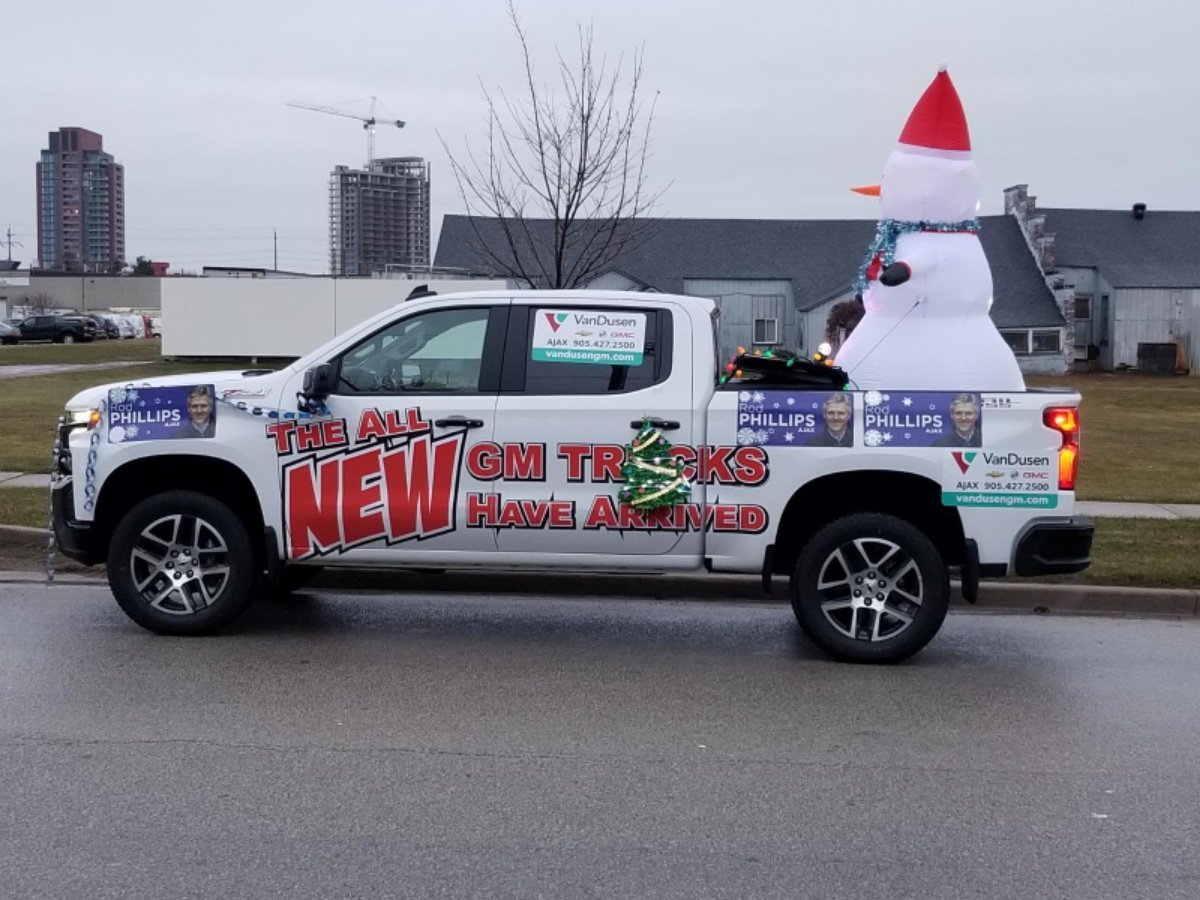 Ajax Santa Clause Parade Boyer Chevrolet Buick GMC Ontario